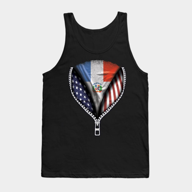 Dominican Flag  Dominican Republic Flag Australian Flag Ripped Open - Gift for Dominican From Dominican Republic Tank Top by Country Flags